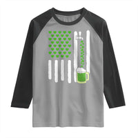 St Patricks Day Irish American Pride Gift Raglan Shirt
