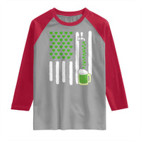St Patricks Day Irish American Pride Gift Raglan Shirt