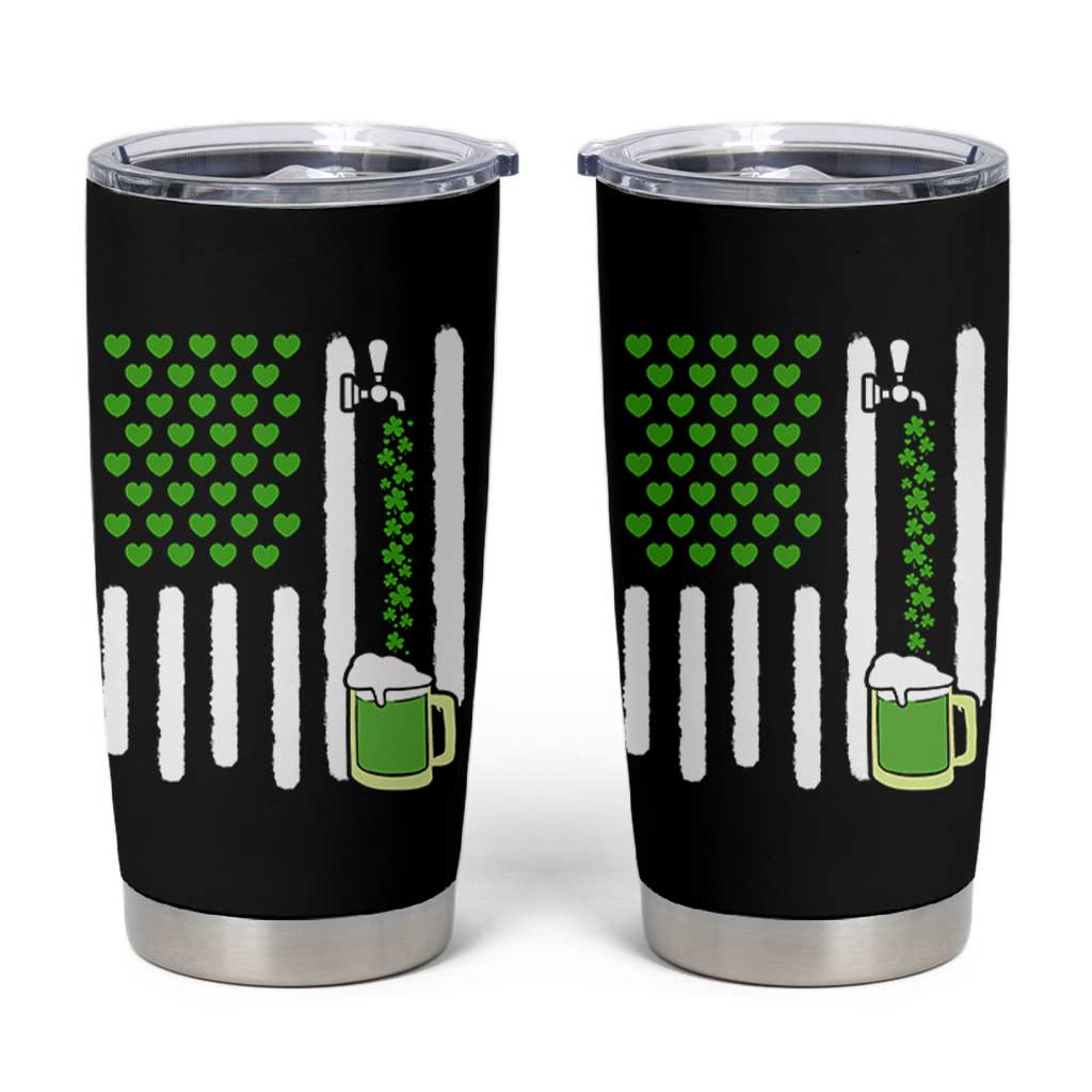 St Patricks Day Irish American Pride Gift Tumbler Cup