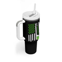 St Patricks Day Irish American Pride Gift Tumbler With Handle
