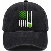 St Patricks Day Irish American Pride Gift Washed Cotton Baseball Cap
