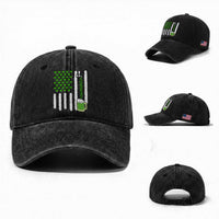 St Patricks Day Irish American Pride Gift Washed Cotton Baseball Cap