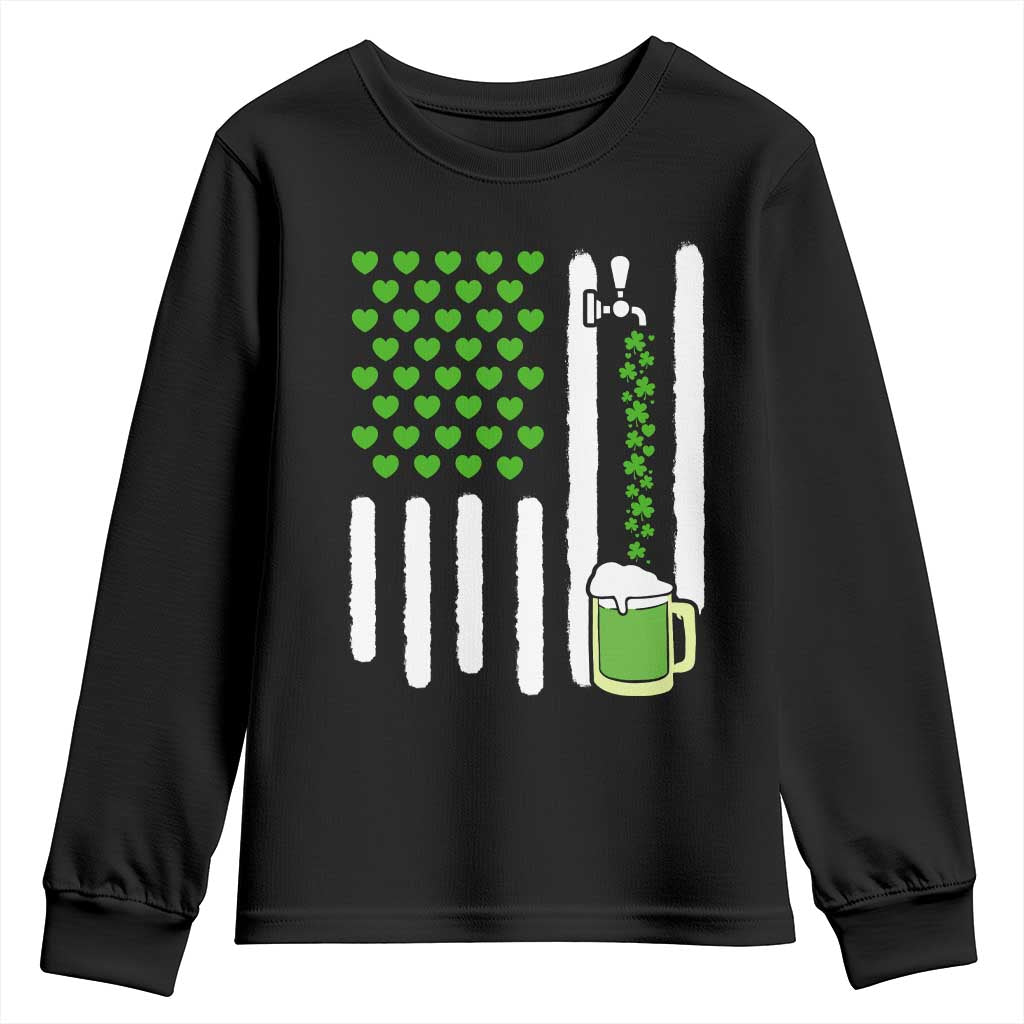 St Patricks Day Irish American Pride Gift Youth Sweatshirt