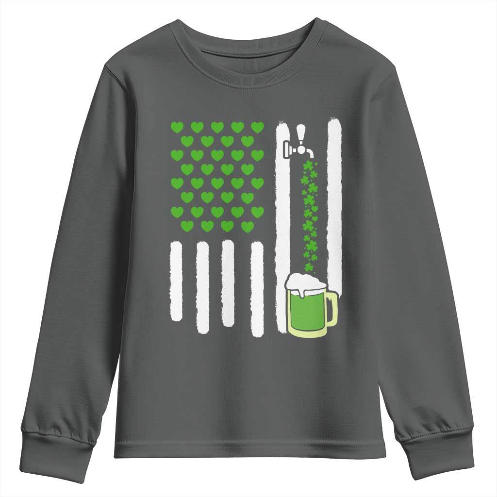 St Patricks Day Irish American Pride Gift Youth Sweatshirt