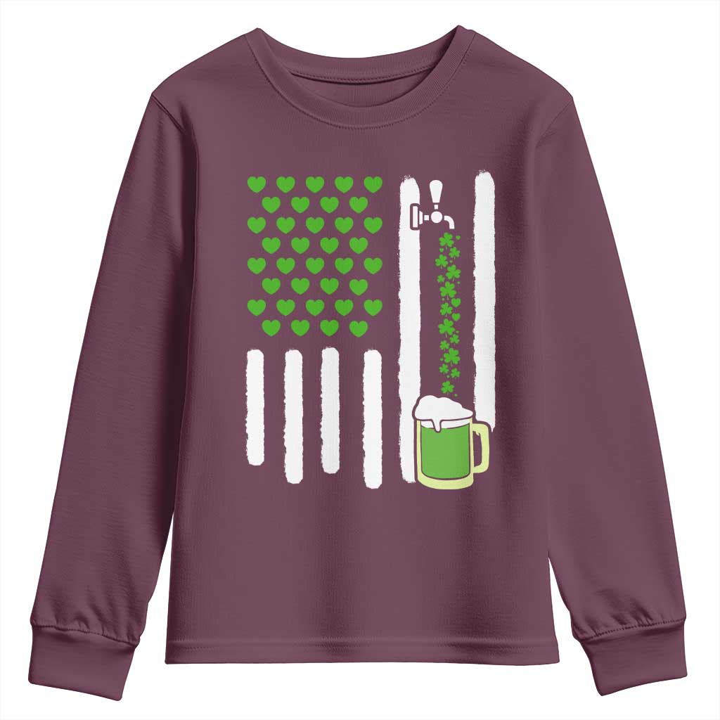 St Patricks Day Irish American Pride Gift Youth Sweatshirt