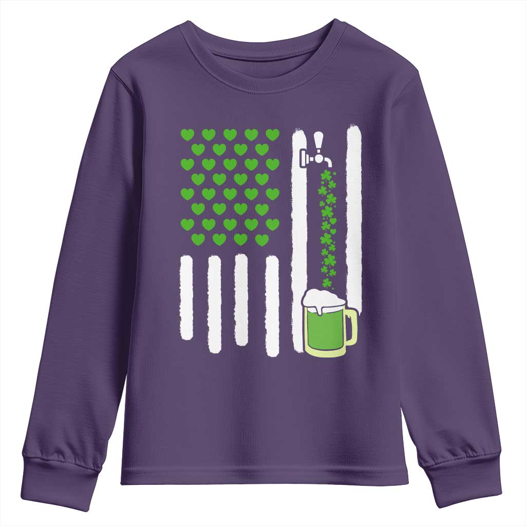 St Patricks Day Irish American Pride Gift Youth Sweatshirt