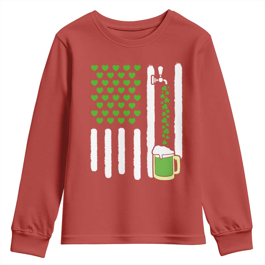 St Patricks Day Irish American Pride Gift Youth Sweatshirt