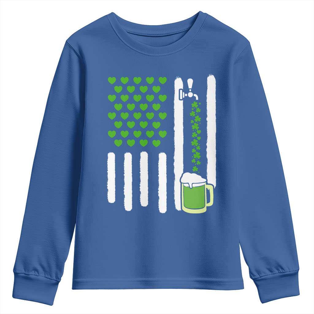 St Patricks Day Irish American Pride Gift Youth Sweatshirt