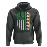 USA Flag With Shamrocks Hoodie St Patricks Day Gift