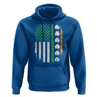 USA Flag With Shamrocks Hoodie St Patricks Day Gift