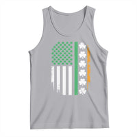USA Flag With Shamrocks Tank Top St Patricks Day Gift