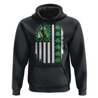 Irish Patriotic USA Flag With Shamrocks Gift Hoodie