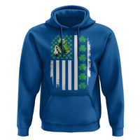 Irish Patriotic USA Flag With Shamrocks Gift Hoodie