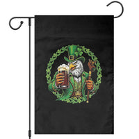 Irish Patriotic Eagle Leprechaun Garden Flag St Patricks Day Gift
