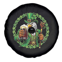 Irish Patriotic Eagle Leprechaun Spare Tire Cover St Patricks Day Gift