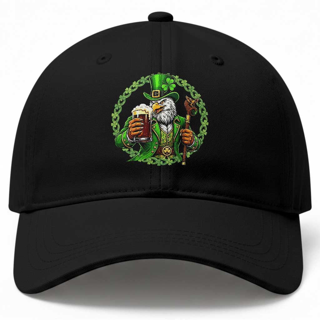 Irish Patriotic Eagle Leprechaun Baseball Cap St Patricks Day Gift