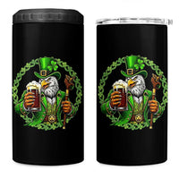 Irish Patriotic Eagle Leprechaun 4 in 1 Can Cooler Tumbler St Patricks Day Gift