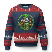 Irish Patriotic Eagle Leprechaun Ugly Christmas Sweater St Patricks Day Gift