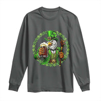 Irish Patriotic Eagle Leprechaun Long Sleeve Shirt St Patricks Day Gift