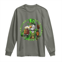 Irish Patriotic Eagle Leprechaun Long Sleeve Shirt St Patricks Day Gift