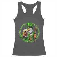 Irish Patriotic Eagle Leprechaun Racerback Tank Top St Patricks Day Gift