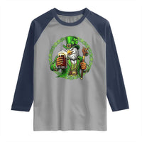 Irish Patriotic Eagle Leprechaun Raglan Shirt St Patricks Day Gift