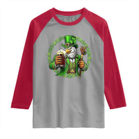 Irish Patriotic Eagle Leprechaun Raglan Shirt St Patricks Day Gift