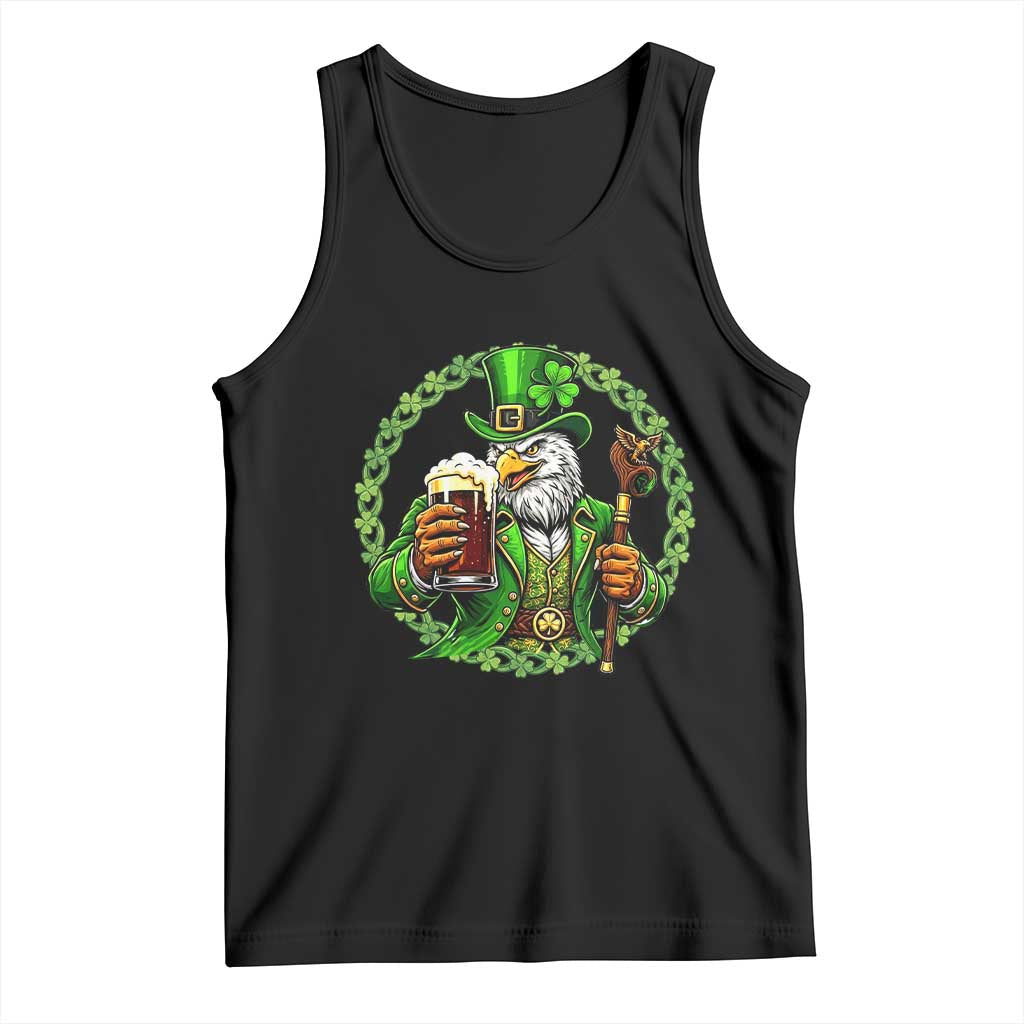 Irish Patriotic Eagle Leprechaun Tank Top St Patricks Day Gift