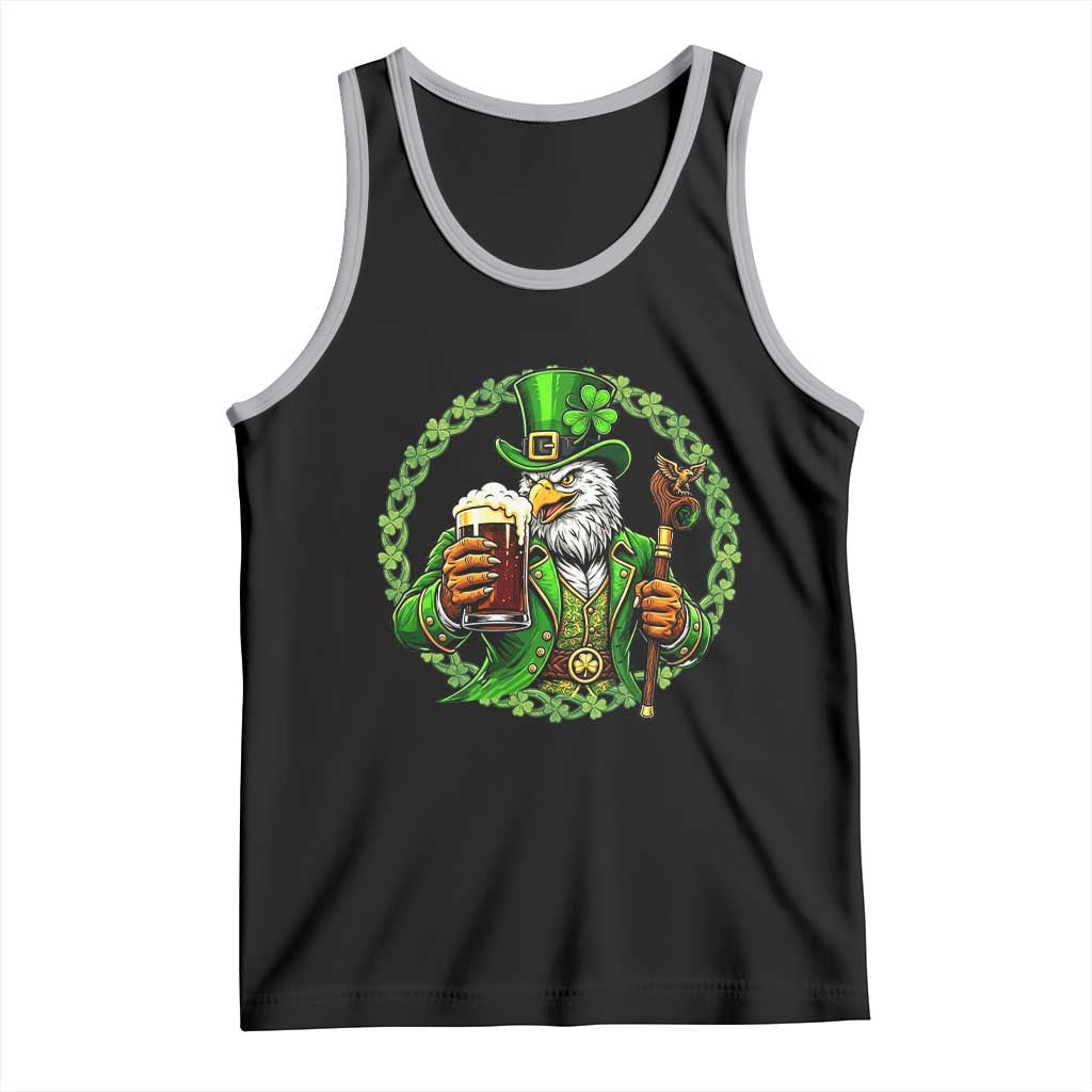 Irish Patriotic Eagle Leprechaun Tank Top St Patricks Day Gift
