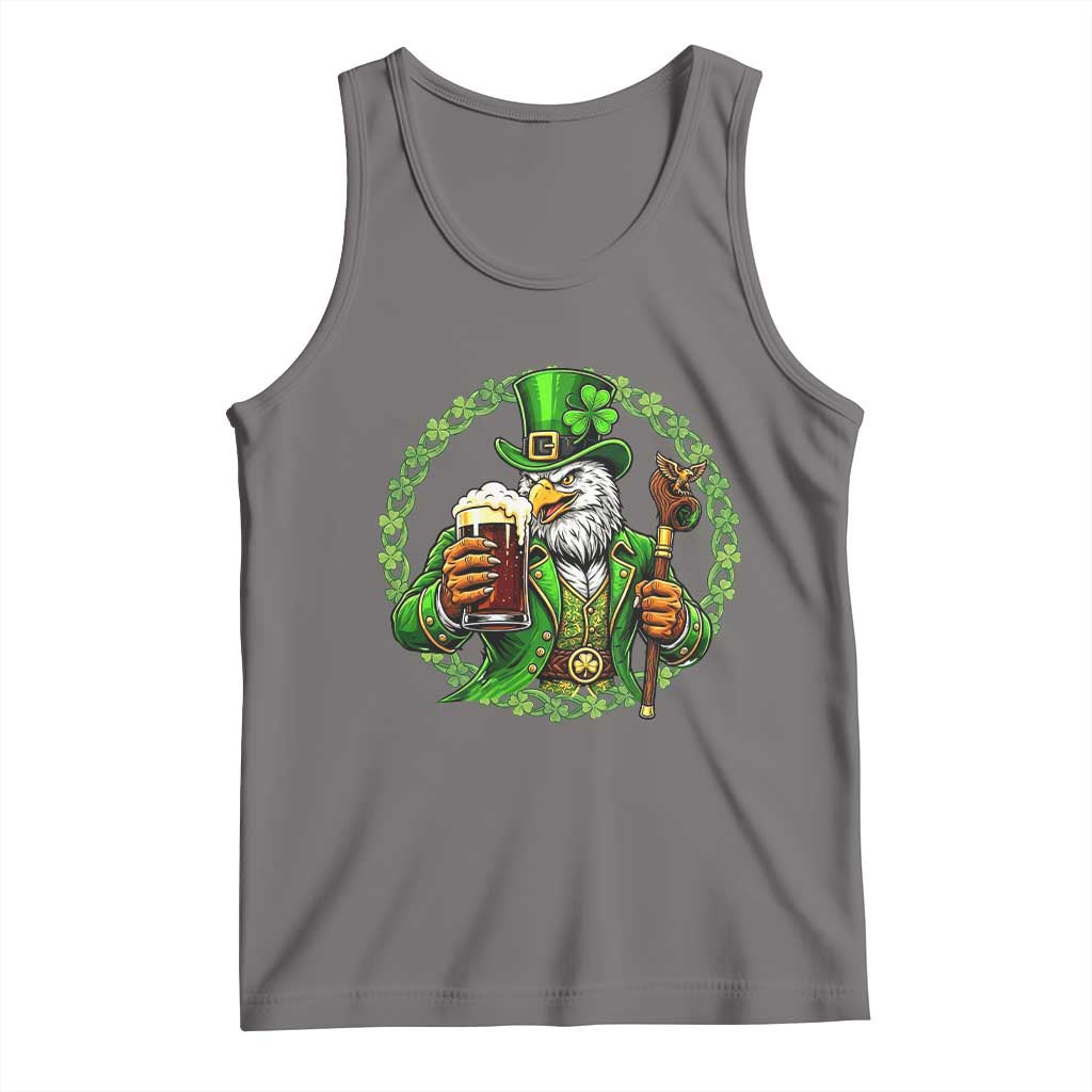 Irish Patriotic Eagle Leprechaun Tank Top St Patricks Day Gift