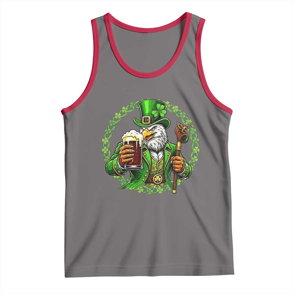 Irish Patriotic Eagle Leprechaun Tank Top St Patricks Day Gift