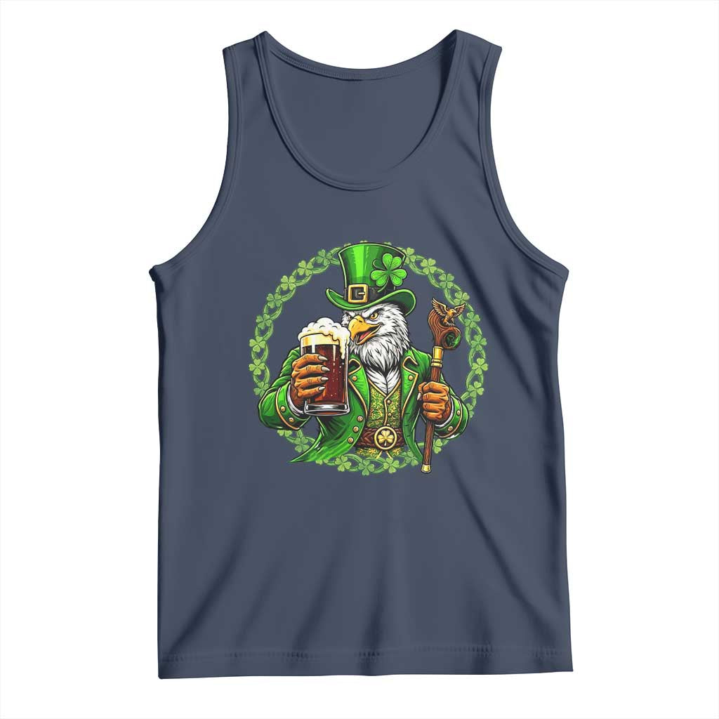 Irish Patriotic Eagle Leprechaun Tank Top St Patricks Day Gift