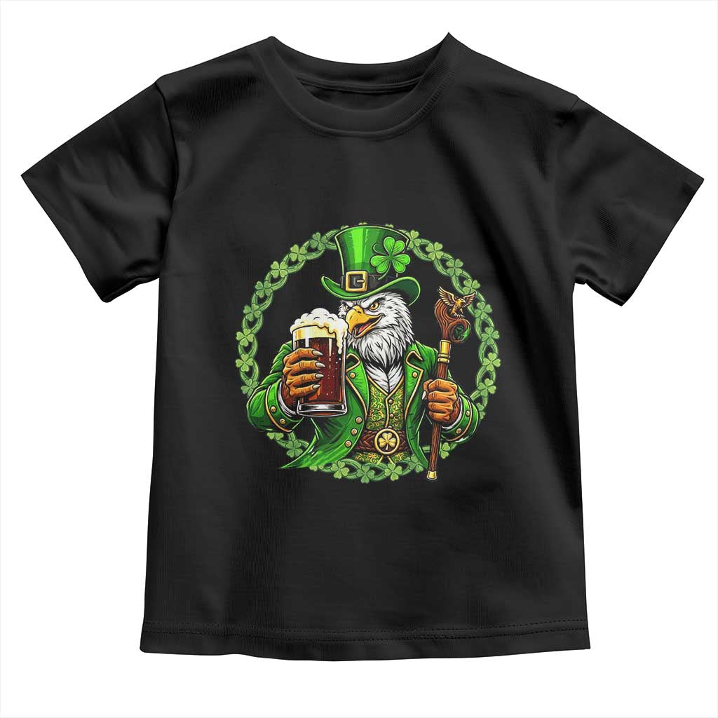 Irish Patriotic Eagle Leprechaun Toddler T Shirt St Patricks Day Gift
