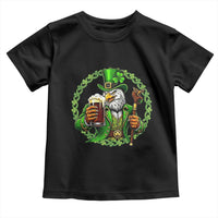 Irish Patriotic Eagle Leprechaun Toddler T Shirt St Patricks Day Gift