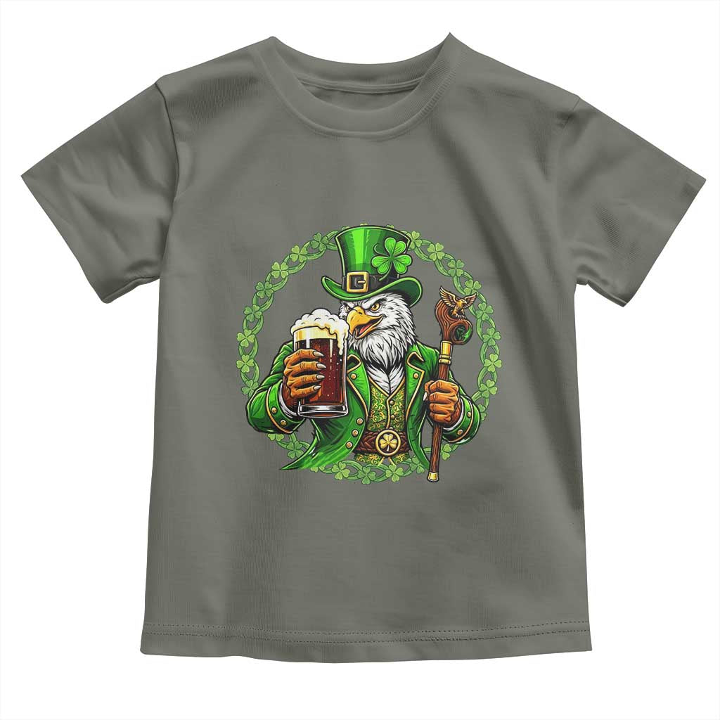 Irish Patriotic Eagle Leprechaun Toddler T Shirt St Patricks Day Gift