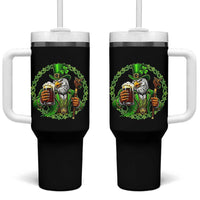 Irish Patriotic Eagle Leprechaun Tumbler With Handle St Patricks Day Gift