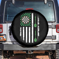 Irish American Darts Shamrock Flag Gift Spare Tire Cover