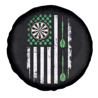 Irish American Darts Shamrock Flag Gift Spare Tire Cover