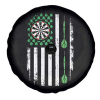 Irish American Darts Shamrock Flag Gift Spare Tire Cover