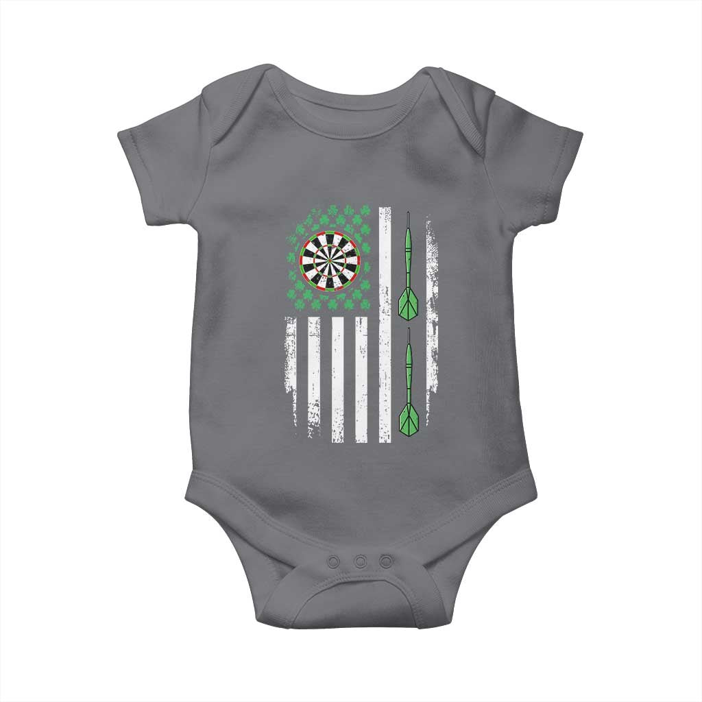 Irish American Darts Shamrock Flag Gift Baby Onesie
