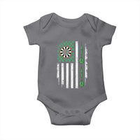 Irish American Darts Shamrock Flag Gift Baby Onesie