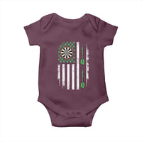 Irish American Darts Shamrock Flag Gift Baby Onesie