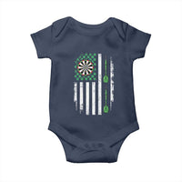 Irish American Darts Shamrock Flag Gift Baby Onesie