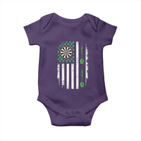 Irish American Darts Shamrock Flag Gift Baby Onesie