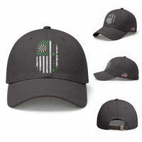 Irish American Darts Shamrock Flag Gift Baseball Cap