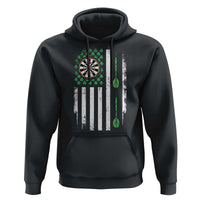 Irish American Darts Shamrock Flag Gift Hoodie