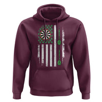 Irish American Darts Shamrock Flag Gift Hoodie