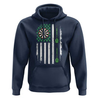 Irish American Darts Shamrock Flag Gift Hoodie