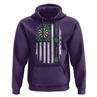 Irish American Darts Shamrock Flag Gift Hoodie