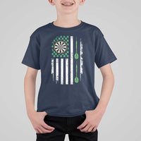 Irish American Darts Shamrock Flag Gift T Shirt For Kid